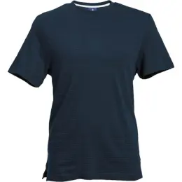 170g Pique Knit Jacquard Navy